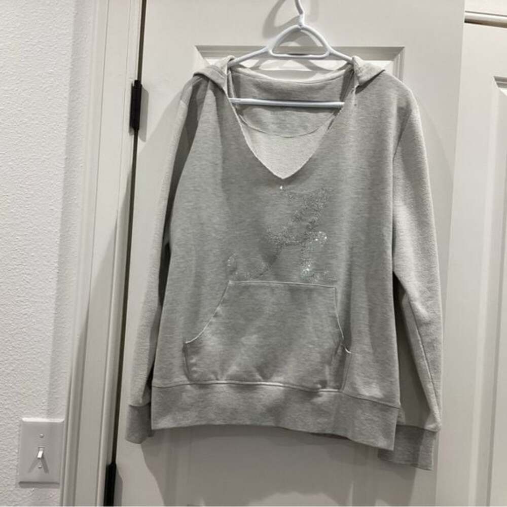 ALABAMA ROLL TIDE Gray Women's Hoodie with Front Pocket -Size XXL